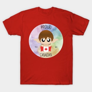 Proud to be Canadian (Sleepy Forest Creatures) T-Shirt